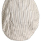 Dolce & Gabbana Men Off White Striped Linen Newsboy Capello Hat