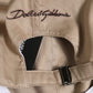 Dolce & Gabbana Men Beige Cotton Stretch Baseball Capello Hat