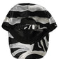 Dolce & Gabbana Men Black Silver Zebra Pattern Baseball Cap Hat