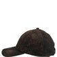 Dolce & Gabbana Men Brown Cotton Distressed Baseball Cap Hat