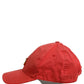 Dolce & Gabbana Men Red Cotton DG Logo Plaque Baseball Cap Hat