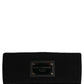 Dolce & Gabbana Men Black Cashmere Logo Plaque Head Band One Size Hat