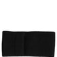 Dolce & Gabbana Men Black Cashmere Knitted Logo Head Band One Size