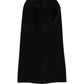 Dolce & Gabbana Men Black Wool Ribbed Knit Balaclava Wrap One Size Hat