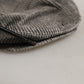Dolce & Gabbana Men Grey Cotton Corduroy Cloth Newsboy Cap Hat