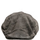 Dolce & Gabbana Men Grey Cotton Corduroy Cloth Newsboy Cap Hat