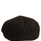 Dolce & Gabbana Men Brown Cotton Flat Cloth Newsboy Cap Hat