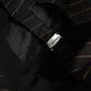Dolce & Gabbana Black Gold Pinstriped Cotton Baseball Cap Hat