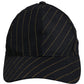 Dolce & Gabbana Black Gold Pinstriped Cotton Baseball Cap Hat