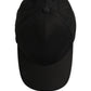 Dolce & Gabbana Men Black Cotton Baseball Capello 6 Panels Hat