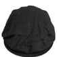 Dolce & Gabbana Men Black Cotton Flat Cloth Newsboy Cap Hat