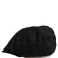Dolce & Gabbana Men Black Floral Jacquard Newsboy Capello Hat