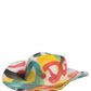 Dolce & Gabbana Men White Graffiti Wide Brim Fedora Capello Hat