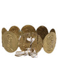 Dolce & Gabbana Gold Tone Brass Coin Metal Waist Cintura Belt