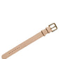 Dolce & Gabbana Beige Textured Leather Gold Buckle Belt Strap Bracelet