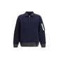 Sacai Blue Cotton Polo Shirt