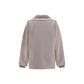 P.A.R.O.S.H. Beige Wool Oves Aries Full-Length Jacket