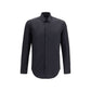 Giorgio Armani Black Cotton Dress Shirt