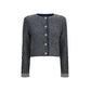 Balmain Blue Polyamide Cardigan