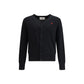 Ami Paris Black Wool Oves Aries Cardigan