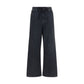 MM6 Black Cotton Relaxed Fit Jeans