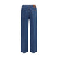 Darkpark Blue Cotton Relaxed Fit Jeans