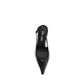Prada Black Calf Leather Bos Taurus High Heel Pumps