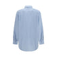 Alemais Blue Linen Pattern Shirt