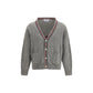 Thom Browne Gray Wool Oves Aries Cardigan