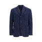 Etro Blue Wool Oves Aries Jacket