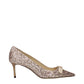 Jimmy Choo Pink Plastic Mid Heel Pumps