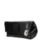 Jil Sander Black Leather Clutch Bag