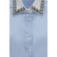 Prada Blue Cotton Dress Shirt