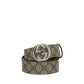 Gucci Brown Cotton Regular Belt