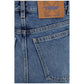 Off-White Blue Cotton Straight-Leg Jeans