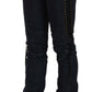 Just Cavalli Blue Low Waist Skinny Trousers Braided String Pants