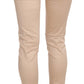 Just Cavalli Cream Low Waist Skinny Formal Trousers Pants