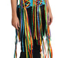 Dolce & Gabbana Multicolor Strings Bustier Polyester Corset  Top