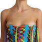 Dolce & Gabbana Multicolor Strings Bustier Polyester Corset  Top