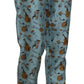 Dolce & Gabbana Blue Musical Instruments Print Tapered Pants