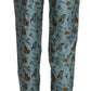 Dolce & Gabbana Blue Musical Instruments Print Tapered Pants