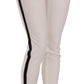 Dolce & Gabbana White Side Stripe Cropped Skinny Pants