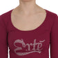 Exte Crystal Embellished Long Sleeve Casual Top