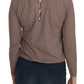 PINK MEMORIES Brown Lace See Through Long Sleeve Top