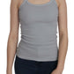 PINK MEMORIES Light Grey Sleeveless Spaghetti Strap Blouse