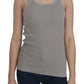 PINK MEMORIES Grey Sleeveless Spaghetti Strap Shirt