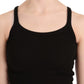 PINK MEMORIES Black Sleeveless Spaghetti Strap Blouse