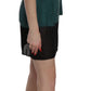 PINK MEMORIES Silk Green Spaghetti Strap Shift Mini Dress