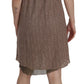 PINK MEMORIES Cotton Green Spaghetti Strap A-line Mini Dress