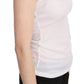 GF Ferre White Halter Cotton Sleeveless Casual Tank Top Blouse